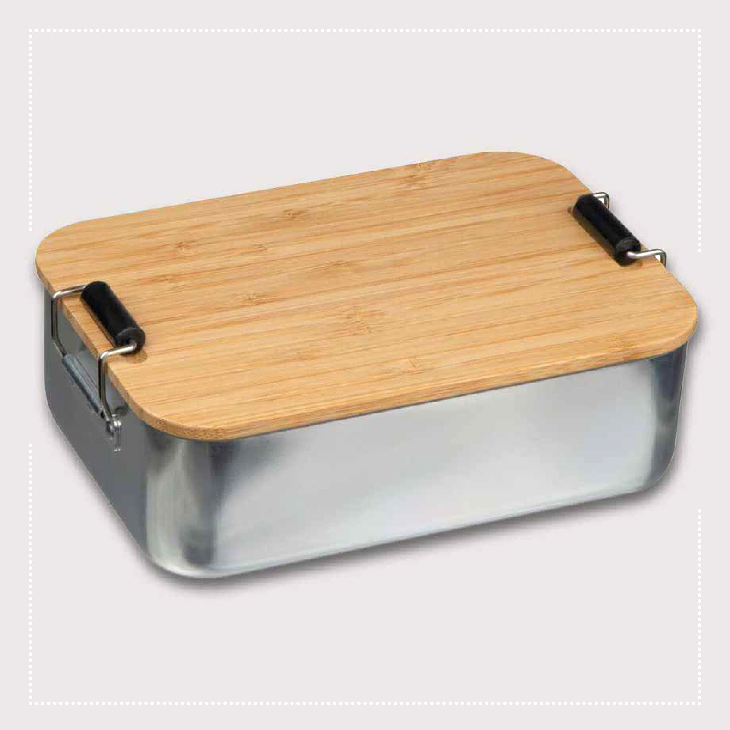 Brotdose mit Bambusdeckel – Bild 2